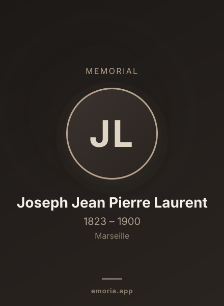 Memorial portrait of Joseph Jean Pierre Laurent