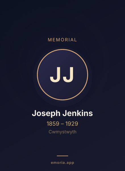 Memorial portrait of Joseph Jenkins