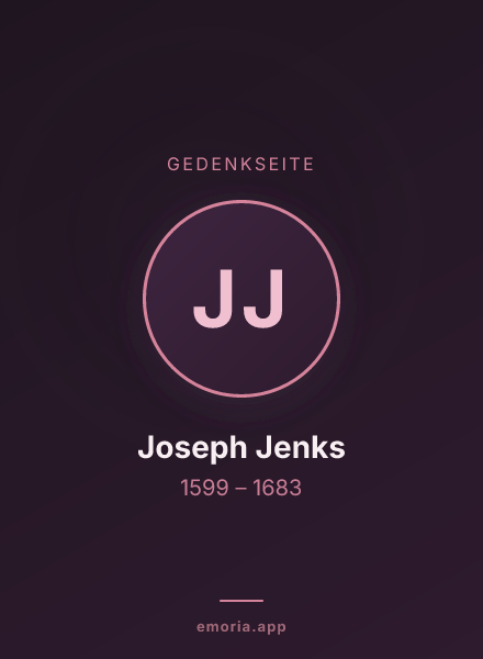 Gedenkportrait von Joseph Jenks
