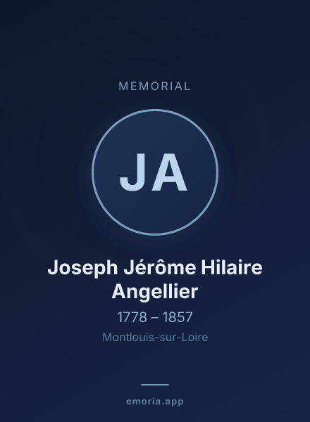 Memorial portrait of Joseph Jérôme Hilaire Angellier