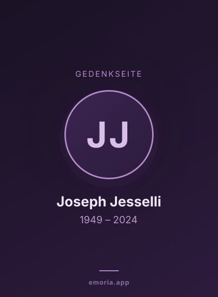 Gedenkportrait von Joseph Jesselli