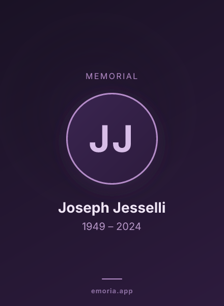 Memorial portrait of Joseph Jesselli