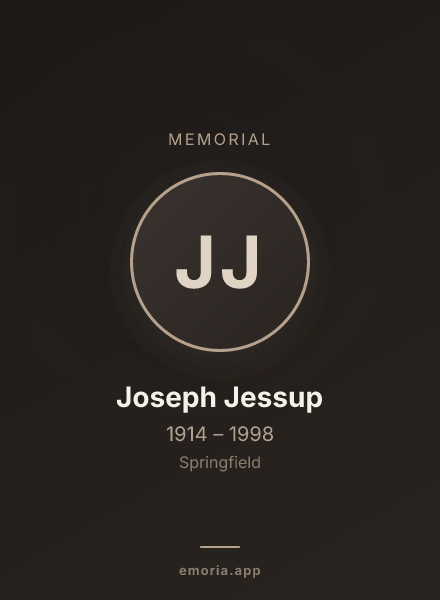 Memorial portrait of Joseph Jessup
