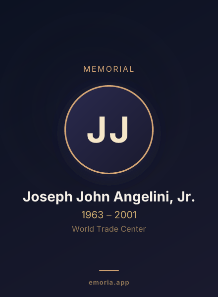 Memorial portrait of Joseph John Angelini, Jr.