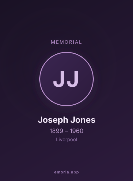 Memorial portrait of Joseph Jones