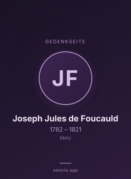 Gedenkportrait von Joseph Jules de Foucauld