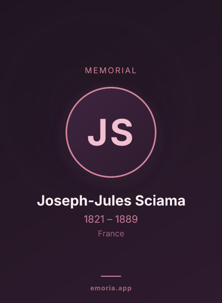 Memorial portrait of Joseph-Jules Sciama