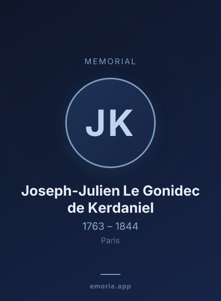 Memorial portrait of Joseph-Julien Le Gonidec de Kerdaniel