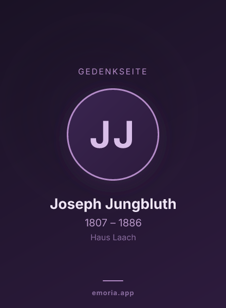 Gedenkportrait von Joseph Jungbluth