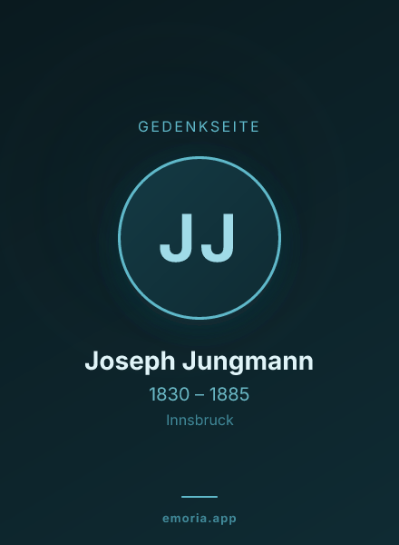 Gedenkportrait von Joseph Jungmann