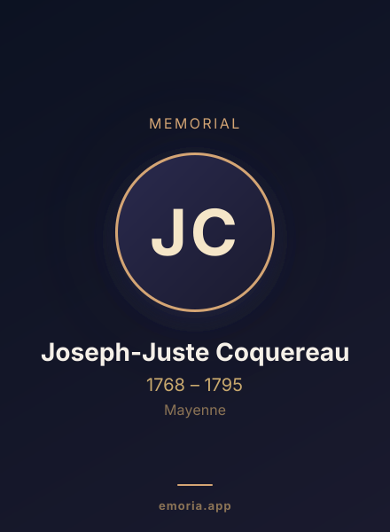Memorial portrait of Joseph-Juste Coquereau