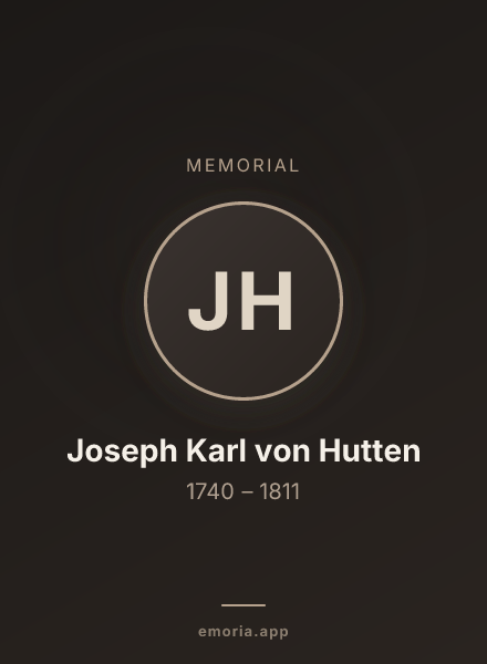 Memorial portrait of Joseph Karl von Hutten