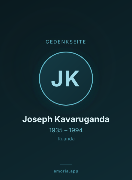 Gedenkportrait von Joseph Kavaruganda