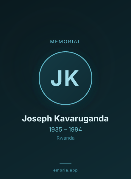 Memorial portrait of Joseph Kavaruganda