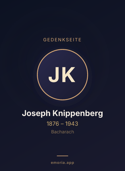 Gedenkportrait von Joseph Knippenberg