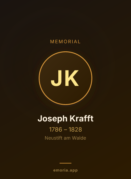 Memorial portrait of Joseph Krafft