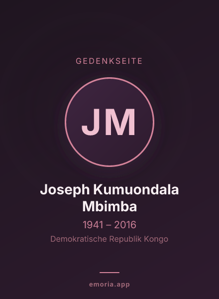 Gedenkportrait von Joseph Kumuondala Mbimba