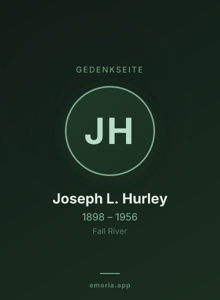 Gedenkportrait von Joseph L. Hurley