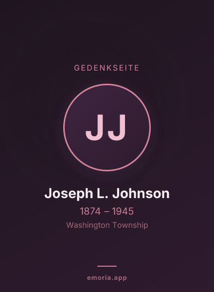 Gedenkportrait von Joseph L. Johnson