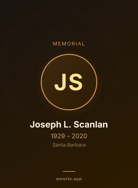 Memorial portrait of Joseph L. Scanlan