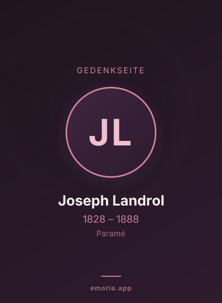 Gedenkportrait von Joseph Landrol