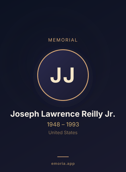 Memorial portrait of Joseph Lawrence Reilly Jr.
