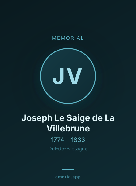 Memorial portrait of Joseph Le Saige de La Villebrune