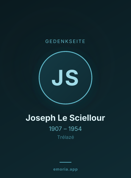 Gedenkportrait von Joseph Le Sciellour