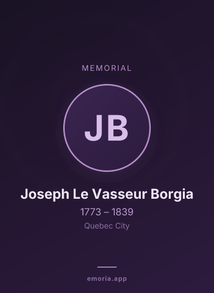 Memorial portrait of Joseph Le Vasseur Borgia