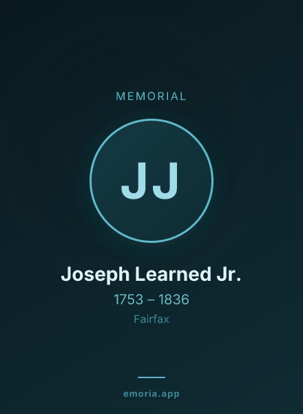 Memorial portrait of Joseph Learned Jr.