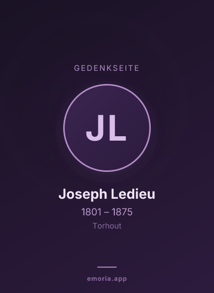 Gedenkportrait von Joseph Ledieu