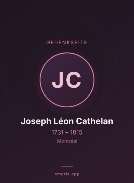 Gedenkportrait von Joseph Léon Cathelan