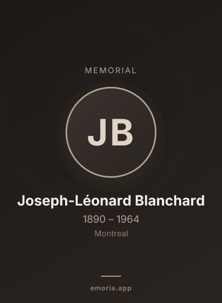 Memorial portrait of Joseph-Léonard Blanchard