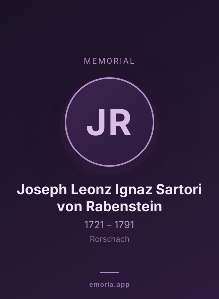 Memorial portrait of Joseph Leonz Ignaz Sartori von Rabenstein