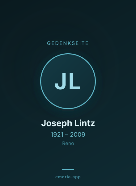 Gedenkportrait von Joseph Lintz