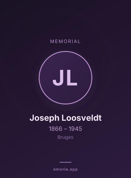 Memorial portrait of Joseph Loosveldt