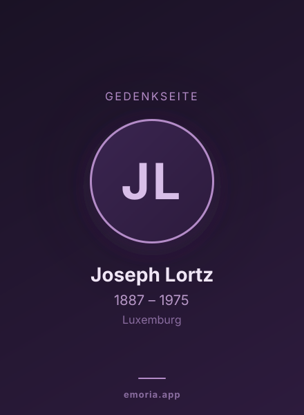 Gedenkportrait von Joseph Lortz