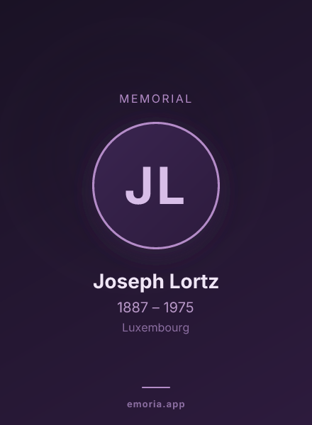 Memorial portrait of Joseph Lortz