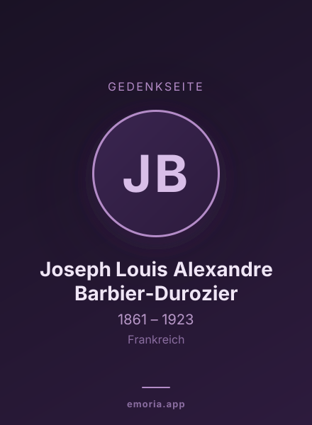 Gedenkportrait von Joseph Louis Alexandre Barbier-Durozier