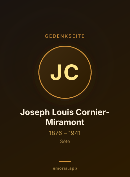 Gedenkportrait von Joseph Louis Cornier-Miramont