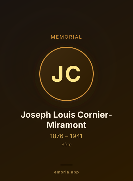 Memorial portrait of Joseph Louis Cornier-Miramont