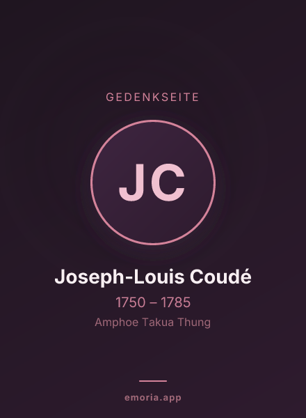 Gedenkportrait von Joseph-Louis Coudé