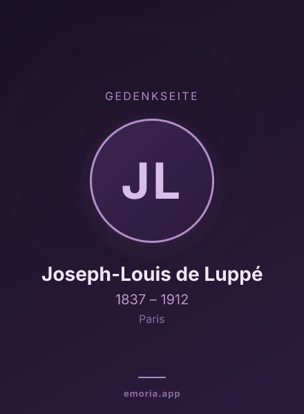 Gedenkportrait von Joseph-Louis de Luppé