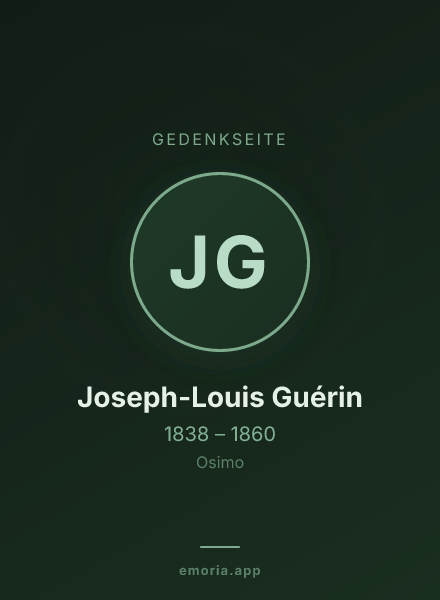 Gedenkportrait von Joseph-Louis Guérin