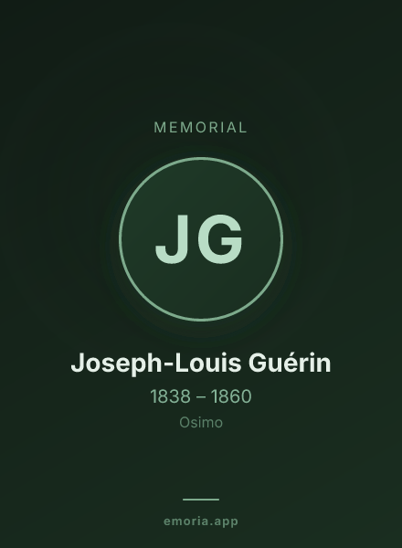 Memorial portrait of Joseph-Louis Guérin