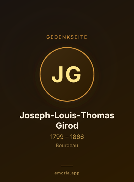 Gedenkportrait von Joseph-Louis-Thomas Girod