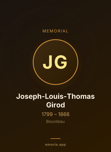 Memorial portrait of Joseph-Louis-Thomas Girod