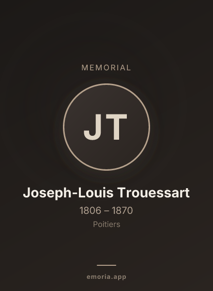 Memorial portrait of Joseph-Louis Trouessart