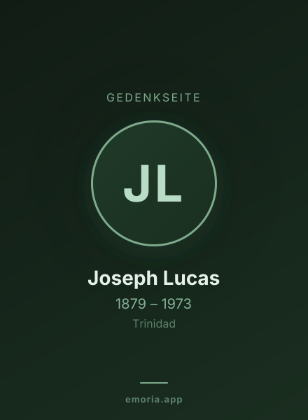 Gedenkportrait von Joseph Lucas
