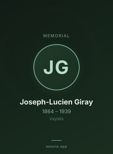 Memorial portrait of Joseph-Lucien Giray